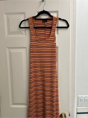 ASOS Striped Ribbed Tank Dress